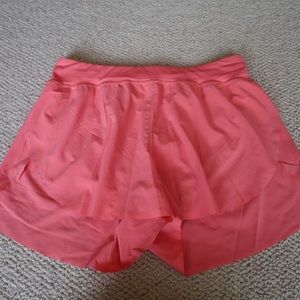 Lululemon fast and free pink shorts